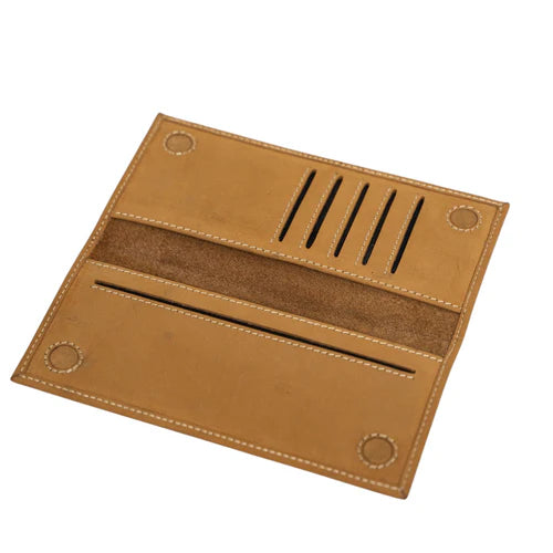 Matter brown Leather Long Size Wallet for Men by   BM7
