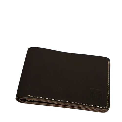 Sleek Gray Leather Wallet – Modern  & Minimal by   BM7"
