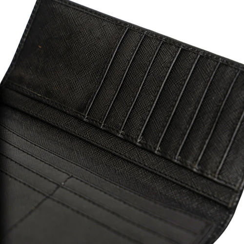 Matter Black Leather Long Size Wallet for Men by   BM7