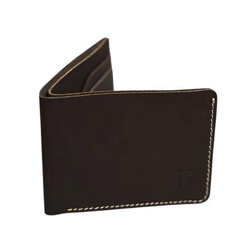 Sleek Gray Leather Wallet – Modern  & Minimal by   BM7"